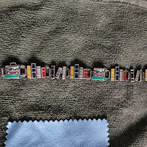 Vintage Sterling silver Books Bracelet  7" 20.5g  A Library on your wrist